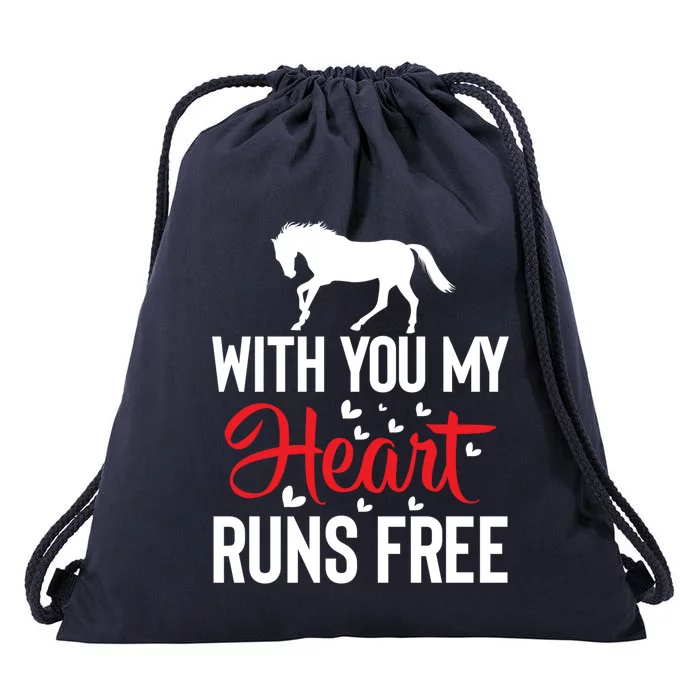 Horse Riding Dressage English Riding Horseback Archery Cool Gift Drawstring Bag