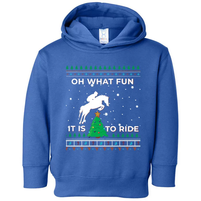 Horse Rider Equestrian Cow Ugly Christmas Sweater Jumper Gift Toddler Hoodie