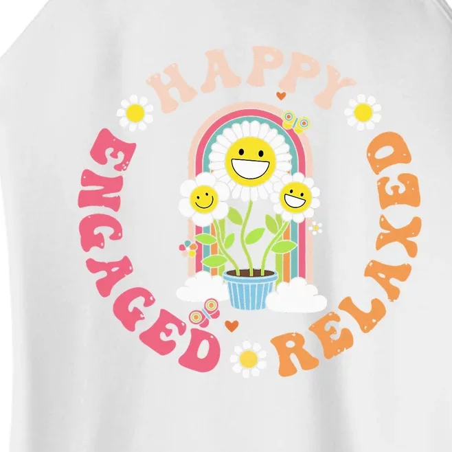 Happy Relaxed Engaged Aba Bcba Behavioral Health Women’s Perfect Tri Rocker Tank