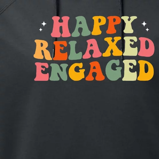 Happy Relaxed Engaged ABA Behavior Analyst Special Education Performance Fleece Hoodie