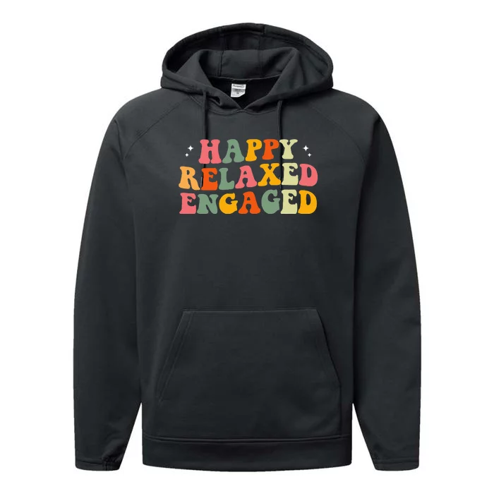 Happy Relaxed Engaged ABA Behavior Analyst Special Education Performance Fleece Hoodie