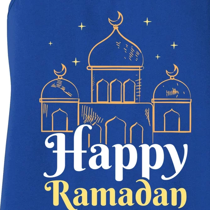 Happy Ramadan Eid Kareem Muslim Mubarak Gift Women's Racerback Tank