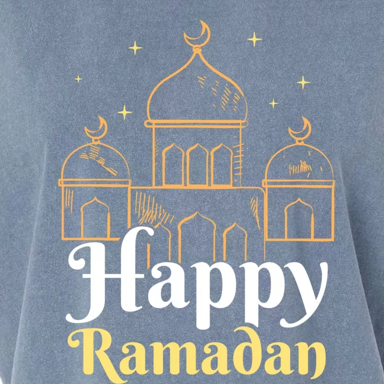 Happy Ramadan Eid Kareem Muslim Mubarak Gift Garment-Dyed Women's Muscle Tee