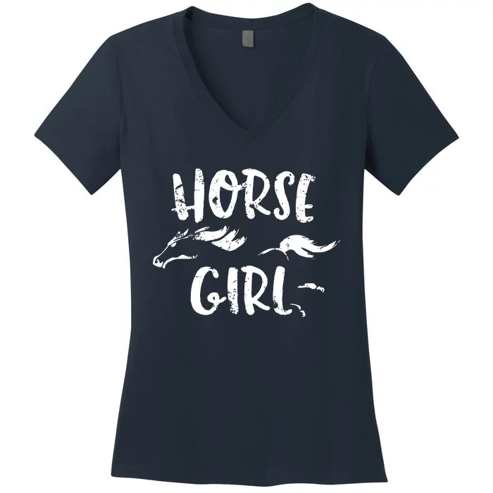 Horseback Riding Equestrian Lover Gifts Women's V-Neck T-Shirt