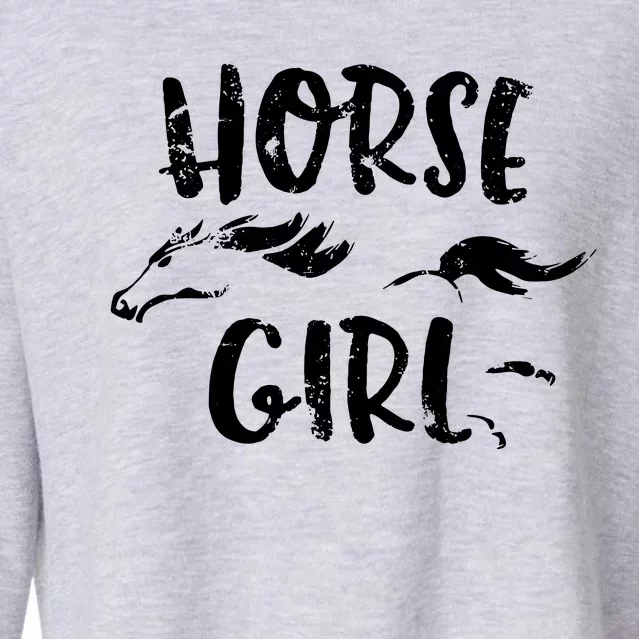 Horseback Riding Equestrian Lover Gifts Cropped Pullover Crew