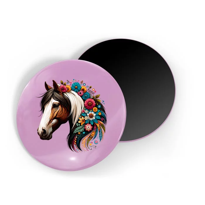 Horse Riding Equestrian Horse Portrait Western Horseback Magnet