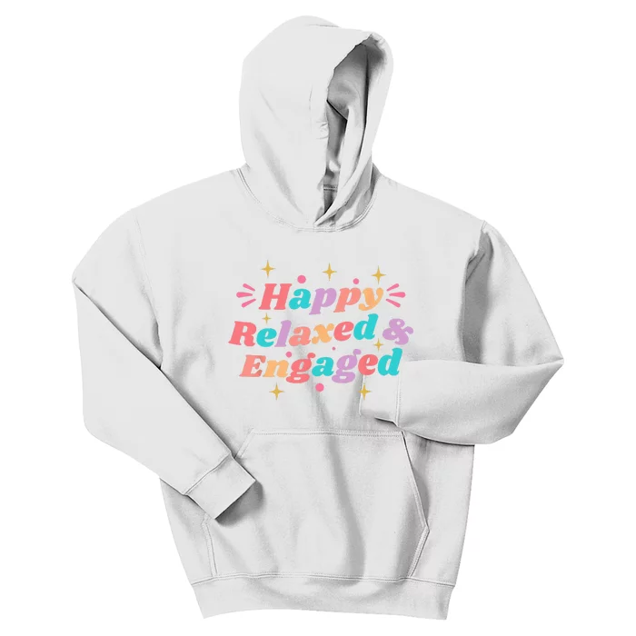 Happy Relaxed & Engaged Fiancée Fiance Couple Engaged Kids Hoodie