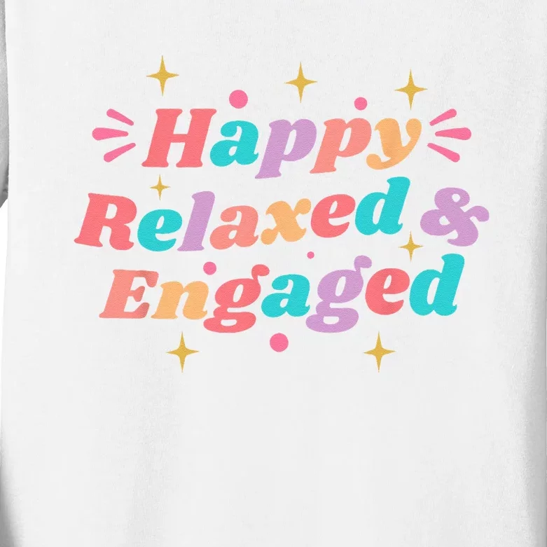 Happy Relaxed & Engaged Fiancée Fiance Couple Engaged Kids Long Sleeve Shirt