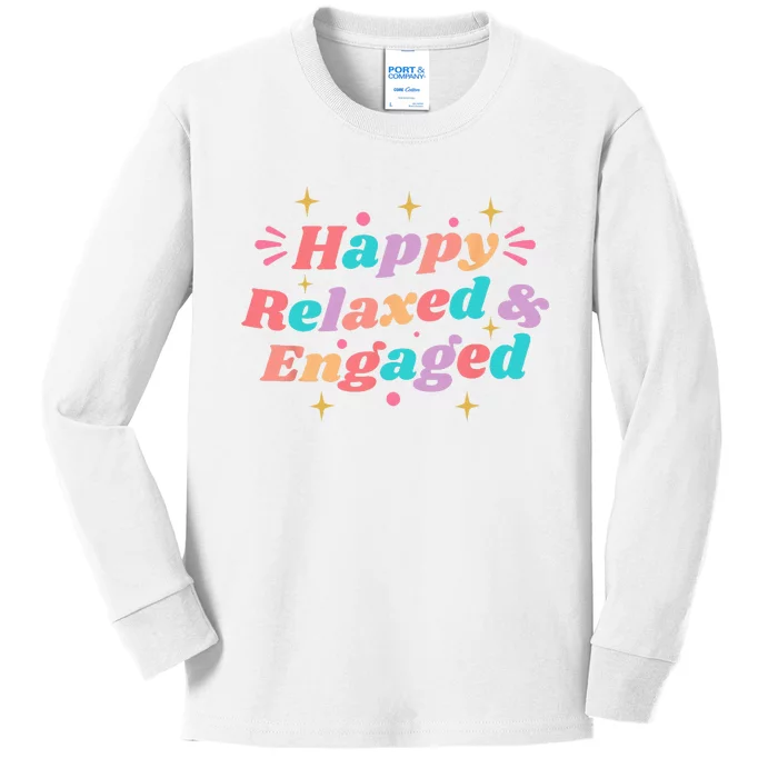 Happy Relaxed & Engaged Fiancée Fiance Couple Engaged Kids Long Sleeve Shirt