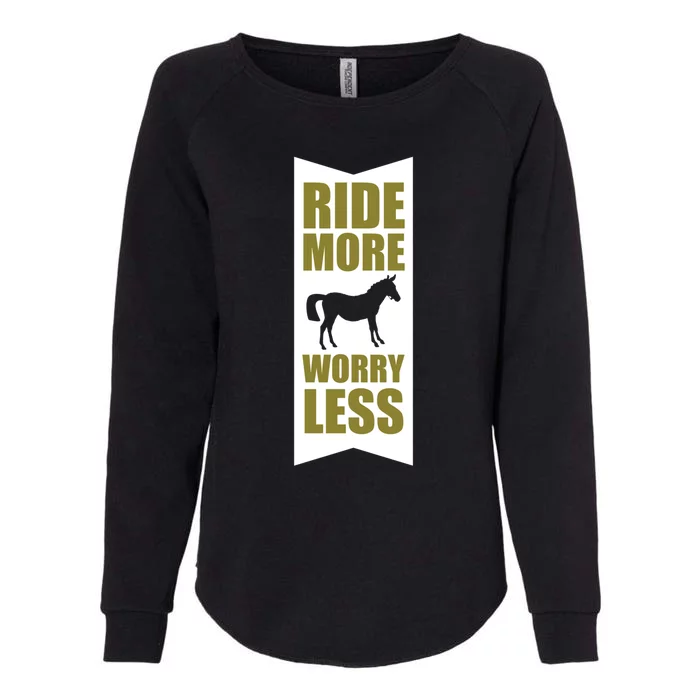 Horse Rider Equestrian Horseback Riding Gift Womens California Wash Sweatshirt