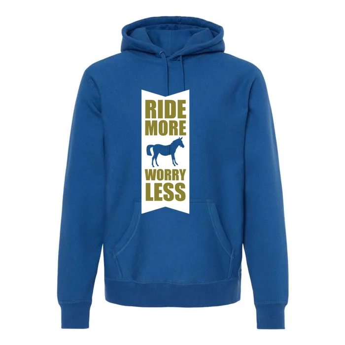 Horse Rider Equestrian Horseback Riding Gift Premium Hoodie