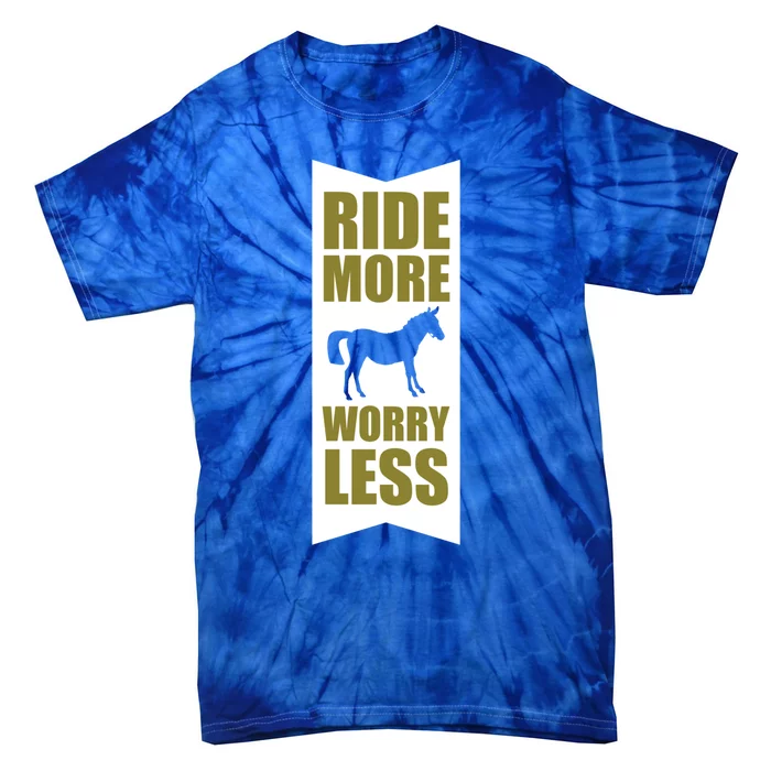 Horse Rider Equestrian Horseback Riding Gift Tie-Dye T-Shirt