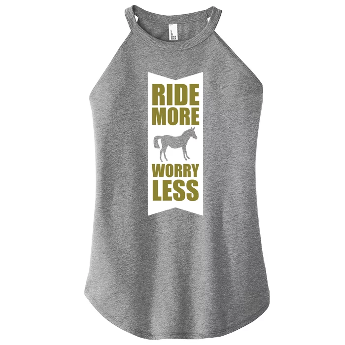 Horse Rider Equestrian Horseback Riding Gift Women’s Perfect Tri Rocker Tank