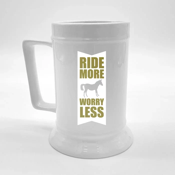 Horse Rider Equestrian Horseback Riding Gift Front & Back Beer Stein