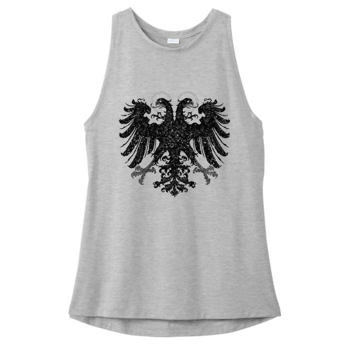 Holy Roman Empire Banner Flag Double Headed Eagle Ladies Tri-Blend Wicking Tank