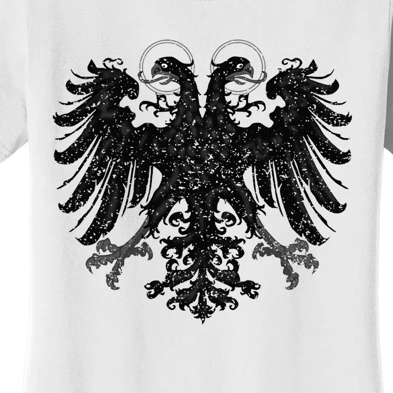 Holy Roman Empire Banner Flag Double Headed Eagle Women's T-Shirt