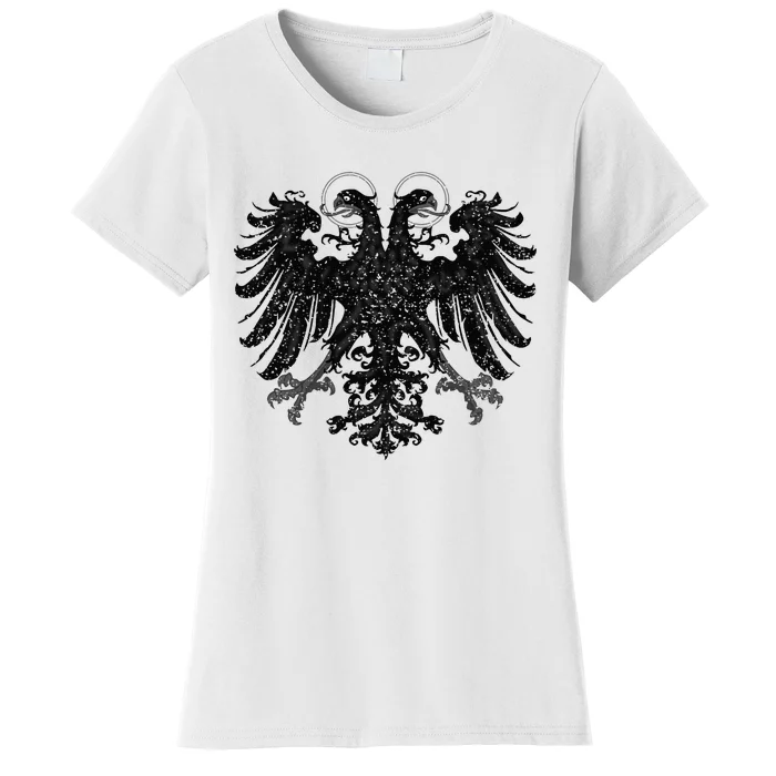 Holy Roman Empire Banner Flag Double Headed Eagle Women's T-Shirt