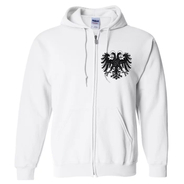 Holy Roman Empire Banner Flag Double Headed Eagle Full Zip Hoodie