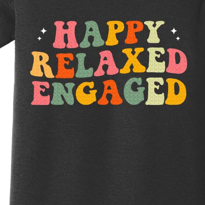 Happy Relaxed Engaged Baby Bodysuit