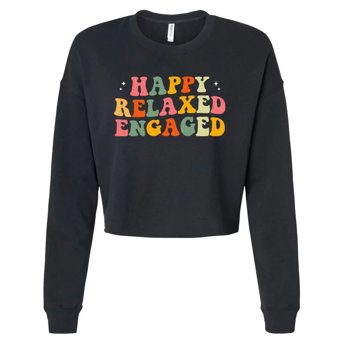 Happy Relaxed Engaged Cropped Pullover Crew