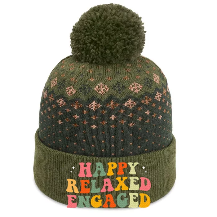 Happy Relaxed Engaged The Baniff Cuffed Pom Beanie