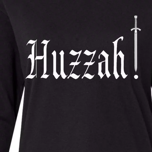 Huzzah Renaissance Faire Renfest Medieval Jousting Festival Womens Cotton Relaxed Long Sleeve T-Shirt