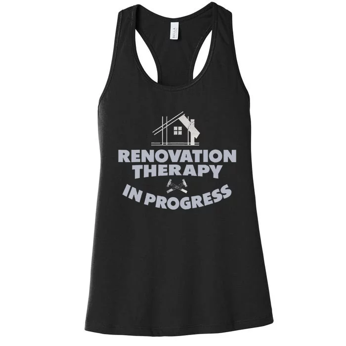 Home Renovation Funny Renovation Home Improvement Women's Racerback Tank