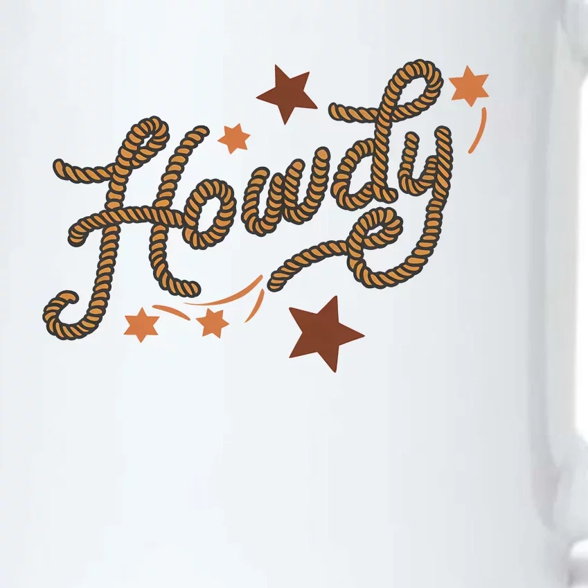 Howdy Rope Funny & Humorous Country Western Cowboy Black Color Changing Mug