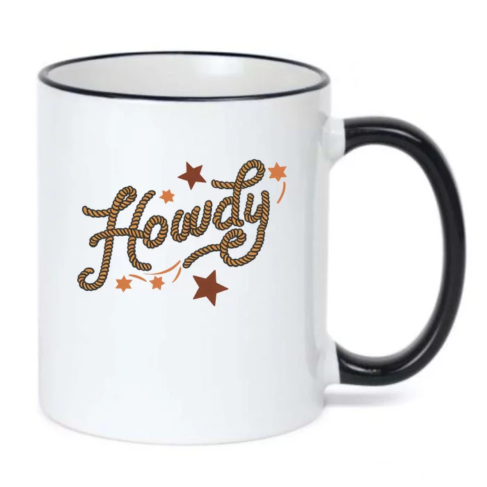 Howdy Rope Funny & Humorous Country Western Cowboy Black Color Changing Mug