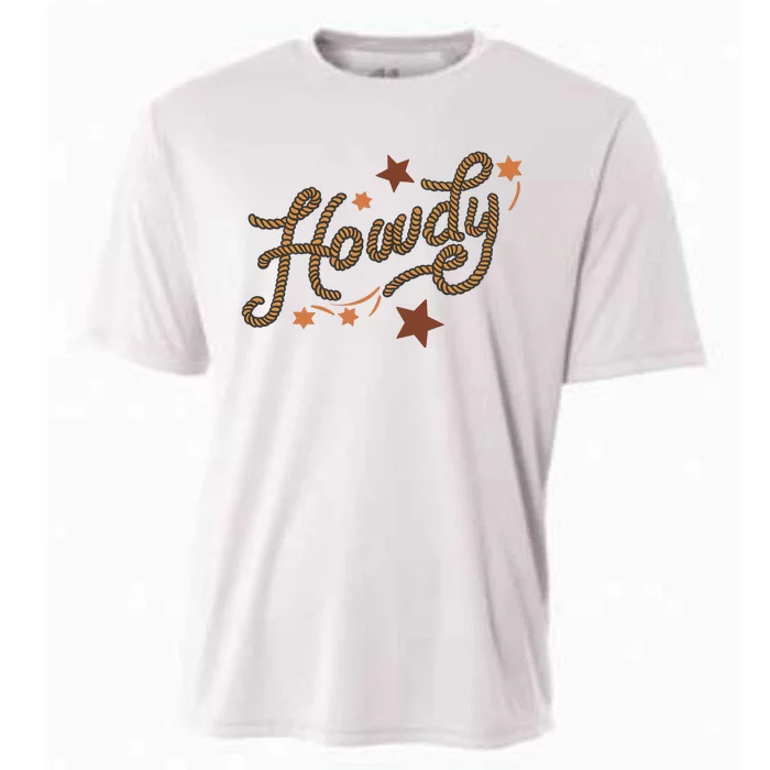 Howdy Rope Funny & Humorous Country Western Cowboy Cooling Performance Crew T-Shirt