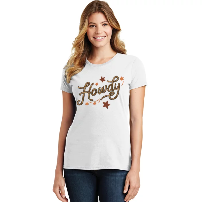 Howdy Rope Funny & Humorous Country Western Cowboy Women's T-Shirt