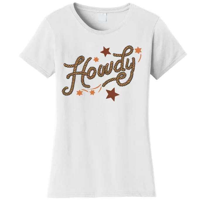 Howdy Rope Funny & Humorous Country Western Cowboy Women's T-Shirt