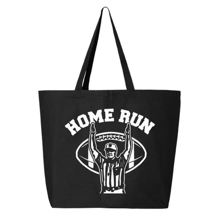 Home Run Football Referee Funny Football Touchdown Homerun 25L Jumbo Tote