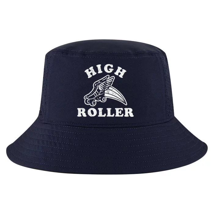 High Roller Funny Roller Skating Meme Cool Comfort Performance Bucket Hat