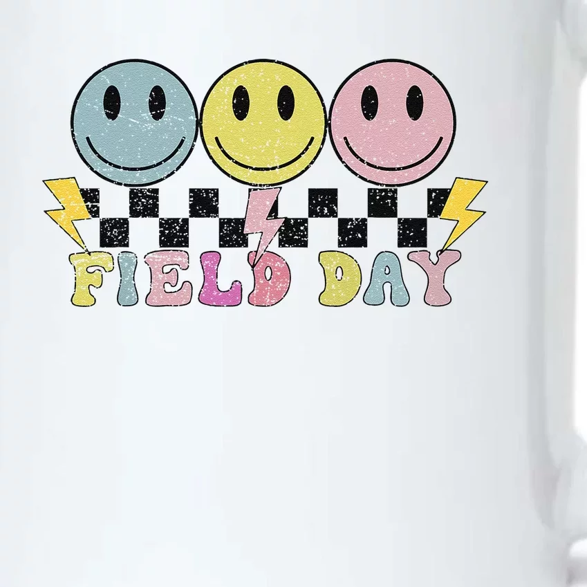 Hippie Retro Field Day Design for Teachers Field Day Black Color Changing Mug