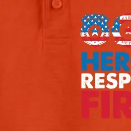 Heroes Respond First Police Fire Dpt Medic First Responders Meaningful Gift Dry Zone Grid Performance Polo