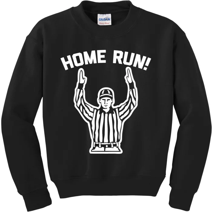 Home Run! (Football Referee) funny saying sarcastic Kids Sweatshirt