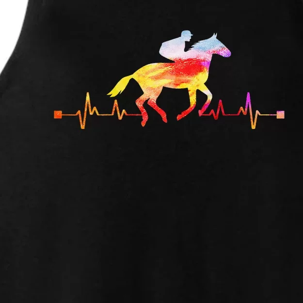 Horse Racing For Ky Derby Ladies Tri-Blend Wicking Tank