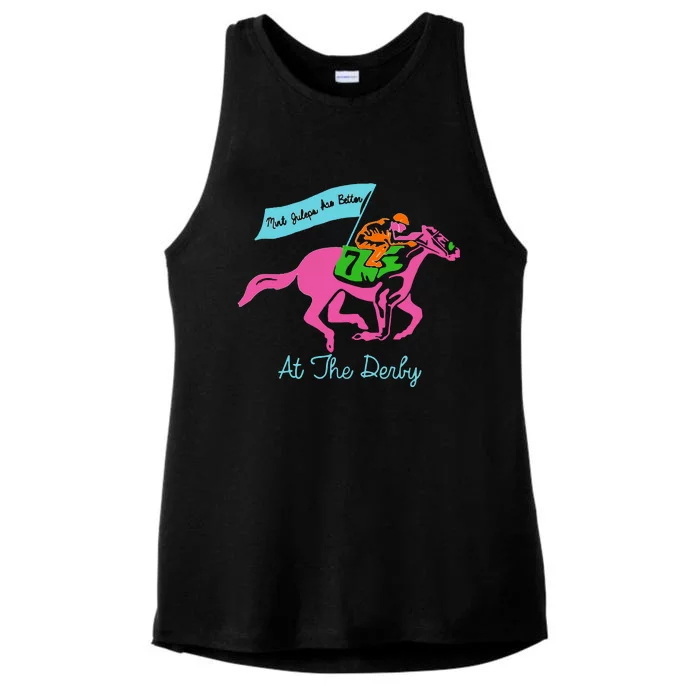 Horse Race Funny Derby Ladies Tri-Blend Wicking Tank