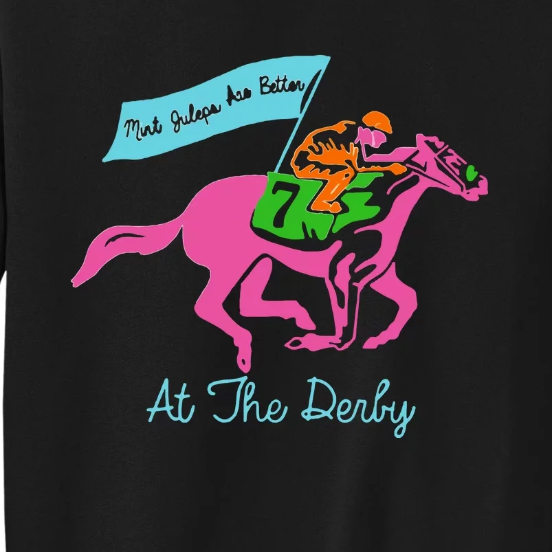 Horse Race Funny Derby Tall Sweatshirt