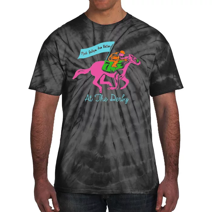 Horse Race Funny Derby Tie-Dye T-Shirt