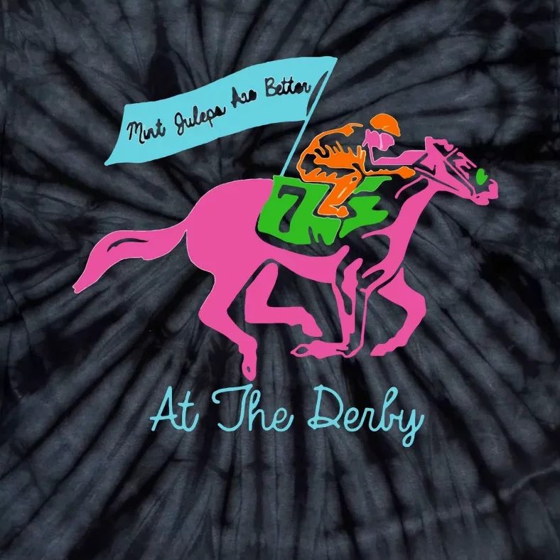 Horse Race Funny Derby Tie-Dye T-Shirt