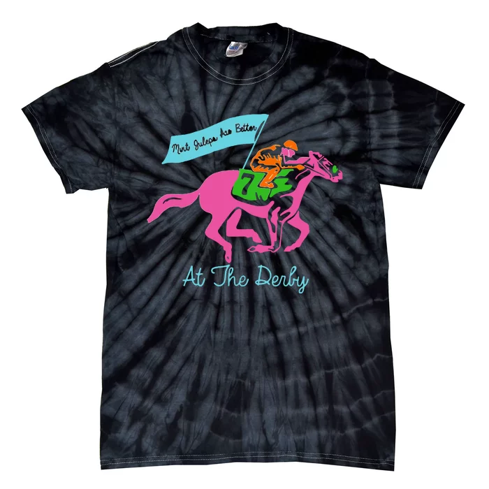 Horse Race Funny Derby Tie-Dye T-Shirt