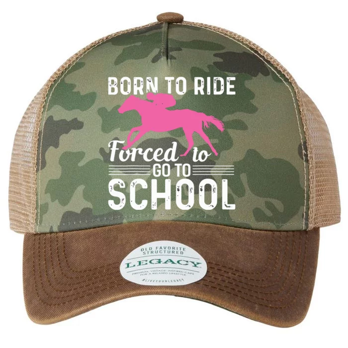 Horseback Riding Girl Funny Horse Legacy Tie Dye Trucker Hat