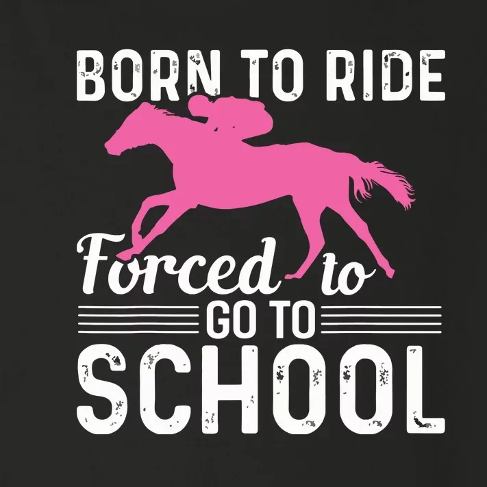 Horseback Riding Girl Funny Horse Toddler Long Sleeve Shirt