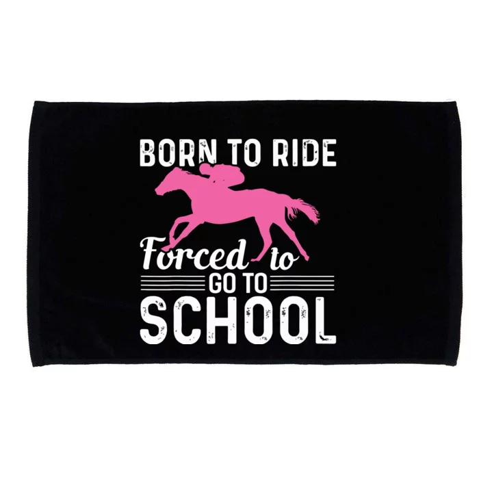 Horseback Riding Girl Funny Horse Microfiber Hand Towel