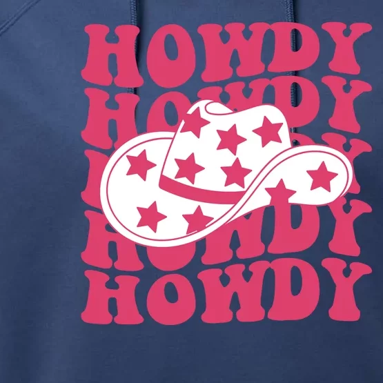 Howdy Retro Groovy Performance Fleece Hoodie