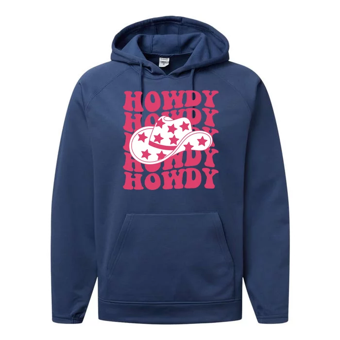 Howdy Retro Groovy Performance Fleece Hoodie