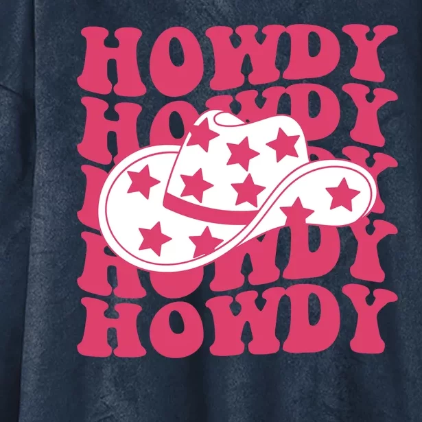 Howdy Retro Groovy Hooded Wearable Blanket