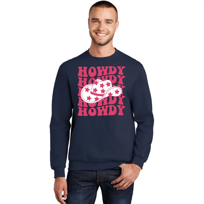 Howdy Retro Groovy Tall Sweatshirt